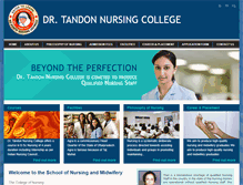 Tablet Screenshot of drtandonnursingcollege.com